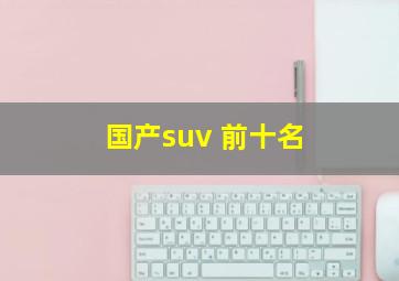 国产suv 前十名